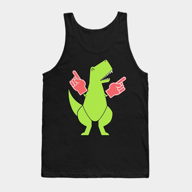 Yay Big Hand Funny T-rex Gift T-shirt For Lover Tank Top by darius2019